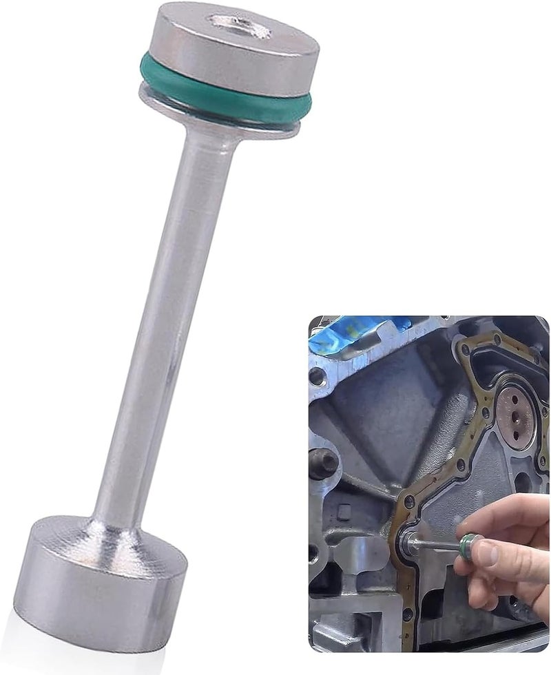 Merdege Oil Diverter Barbell, Alloy Automotive Repair Replacement Parts, Compatible with GM Gen III & IV LS Engines LS1 LS2 LS3 LS6 LS7 LS9 LQ4 LQ9 4.8L 5.3L 6.0L 6.2L L92 LS4 L99 LSA (Silver) - Image 1